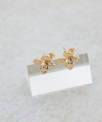 メタルフラワーピアス ［WM store］【返品・交換不可】