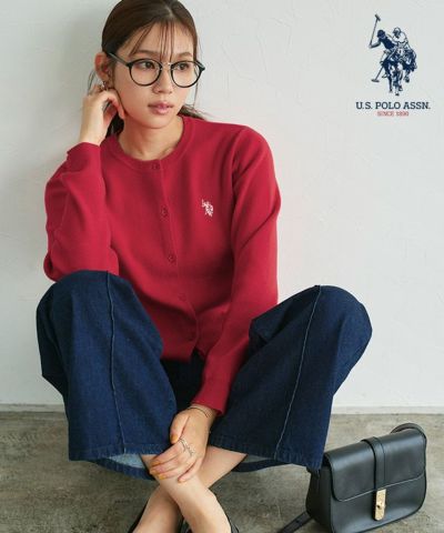 【予約】【U.S.POLO ASSN.】ニットカーディガン【10月中旬頃より順次発送】